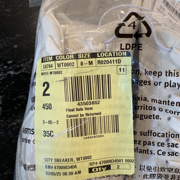 J. Crew White City Tour Sneakers Size 8 M - Picture 9 of 11